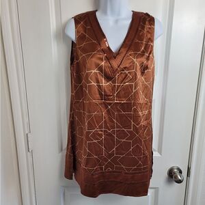 NWOT- MISS TINA Metallic Sleeveless Top